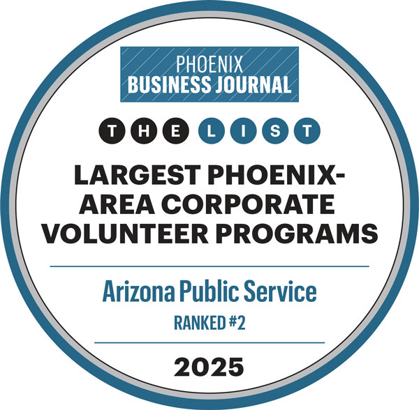 Phoenix Business Journal Corporate Volunteer Program ranked #2