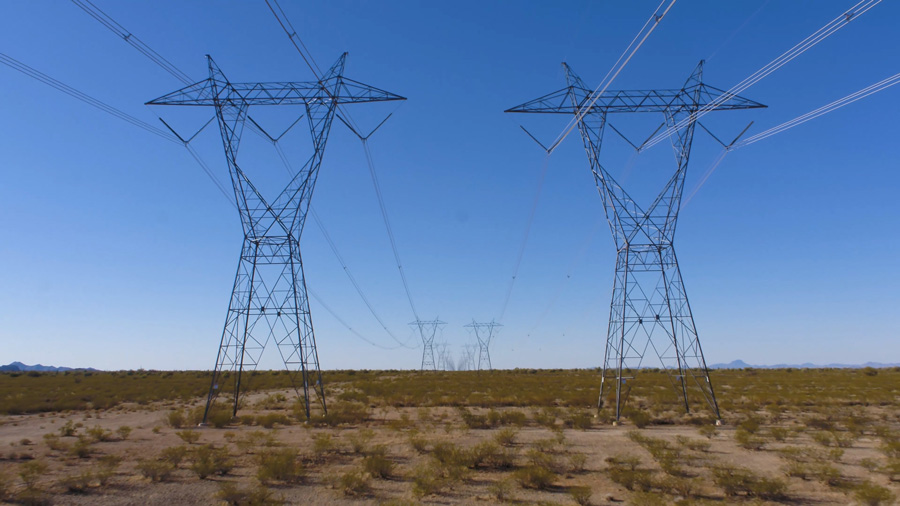 500KV lines in the desert