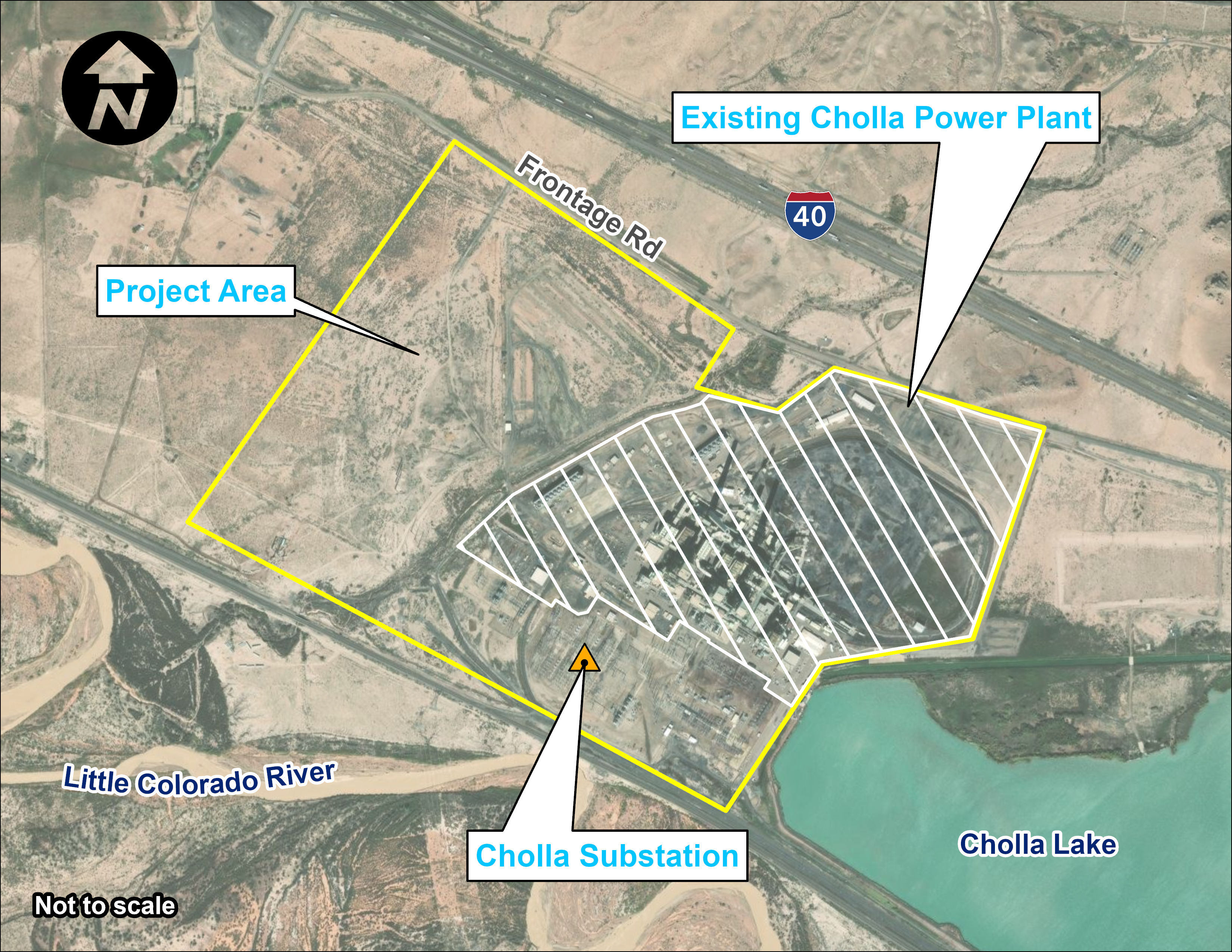 Cholla Power Plant location