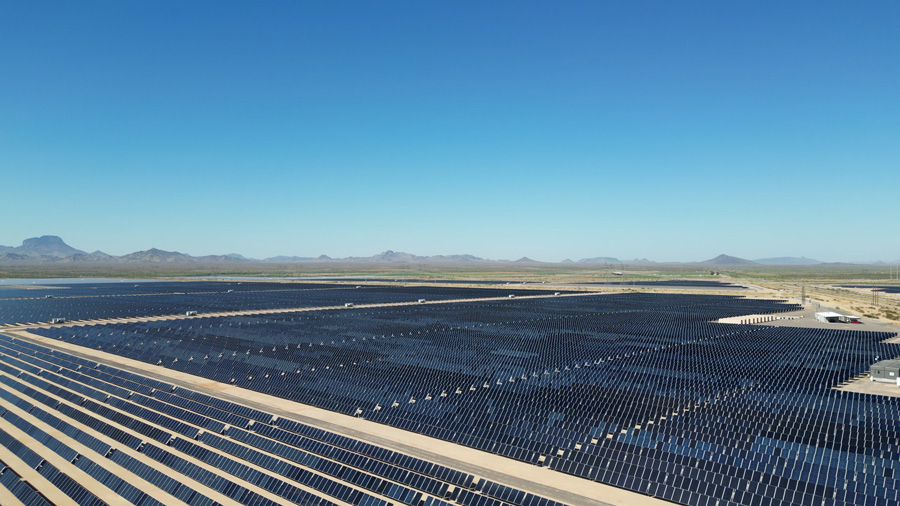 Agave Solar Plant aerial