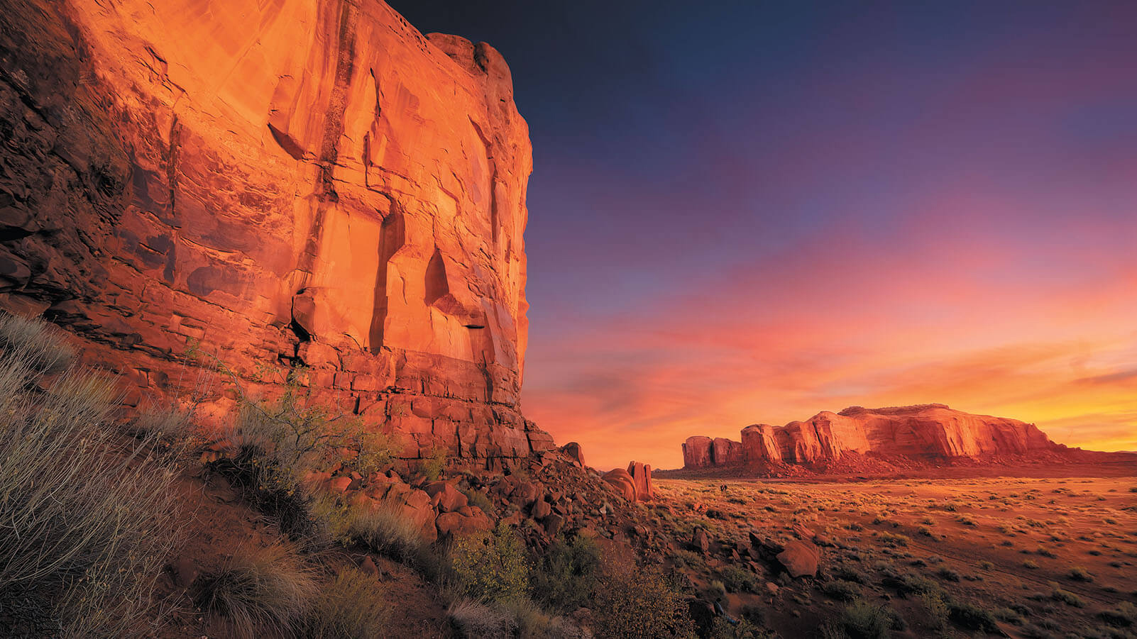 Arizona sunset landscape.