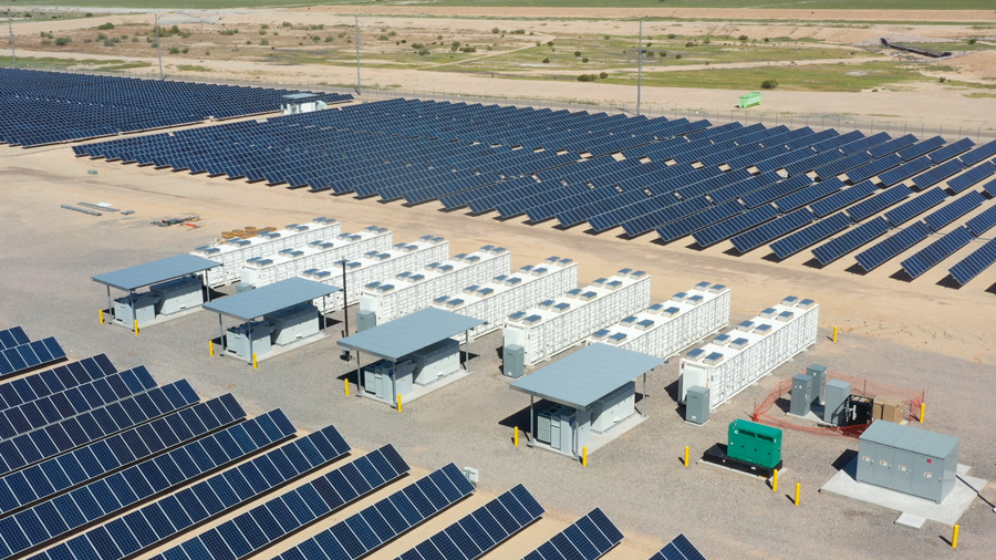 Desert Star Solar plant aerial