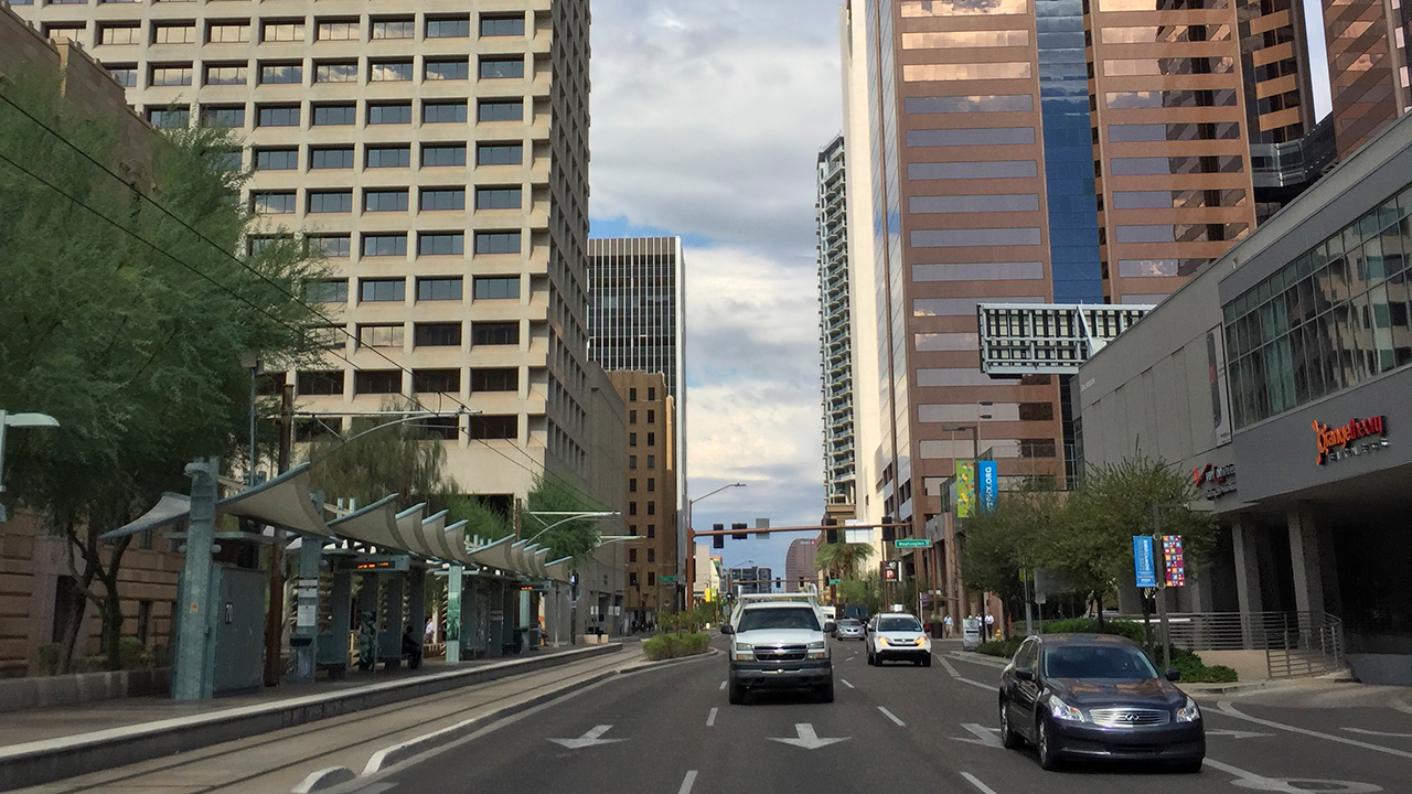 Downtown Phoenix buildings.