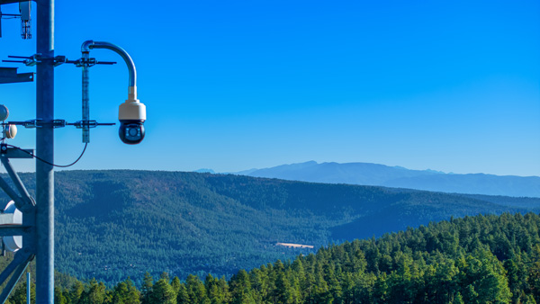 A fire-detection camera in Strawberry, AZ