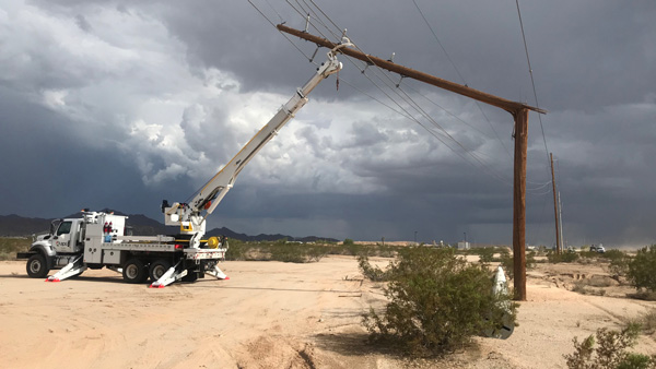 APS Crews clean up after a storm