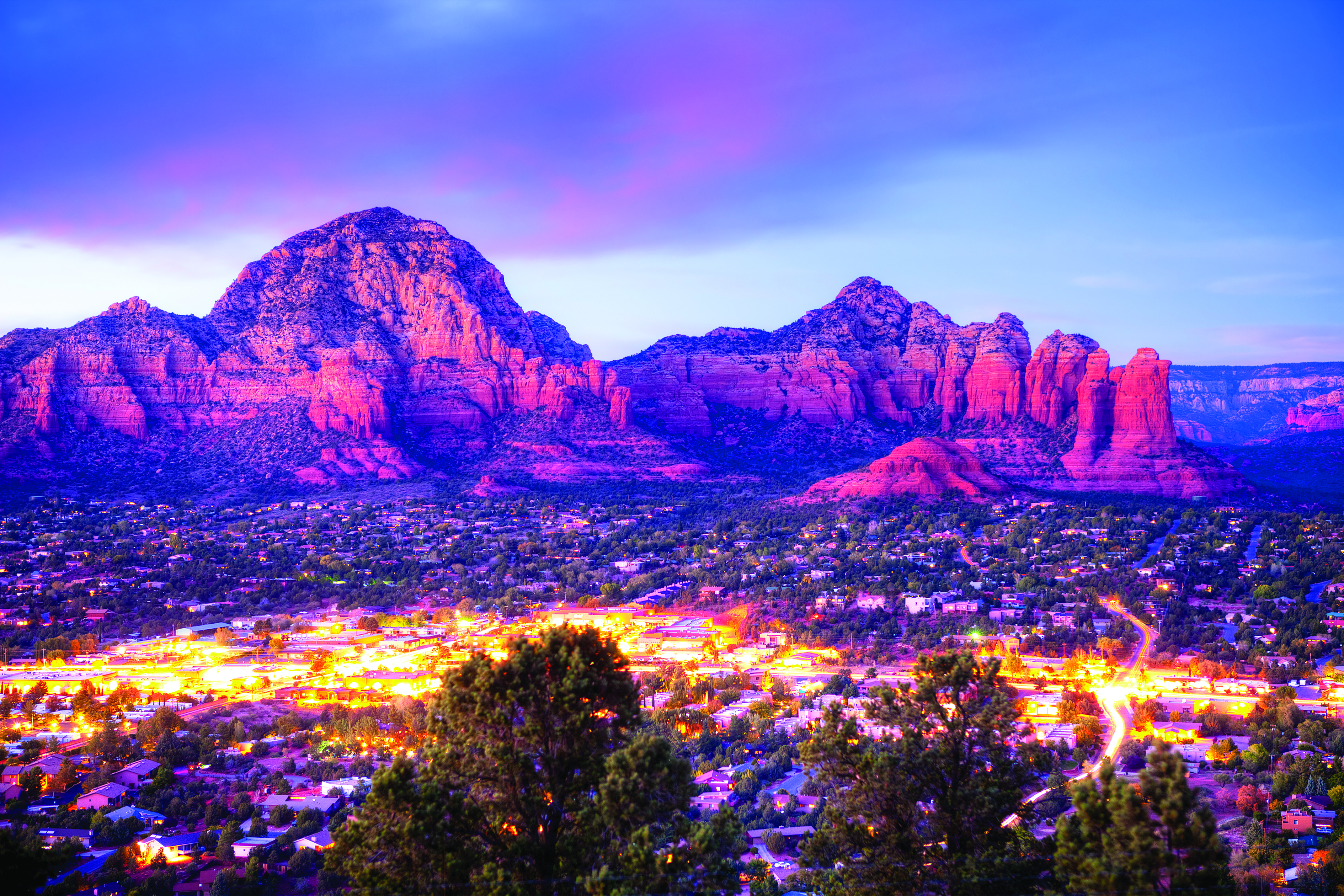 Sedona at night
