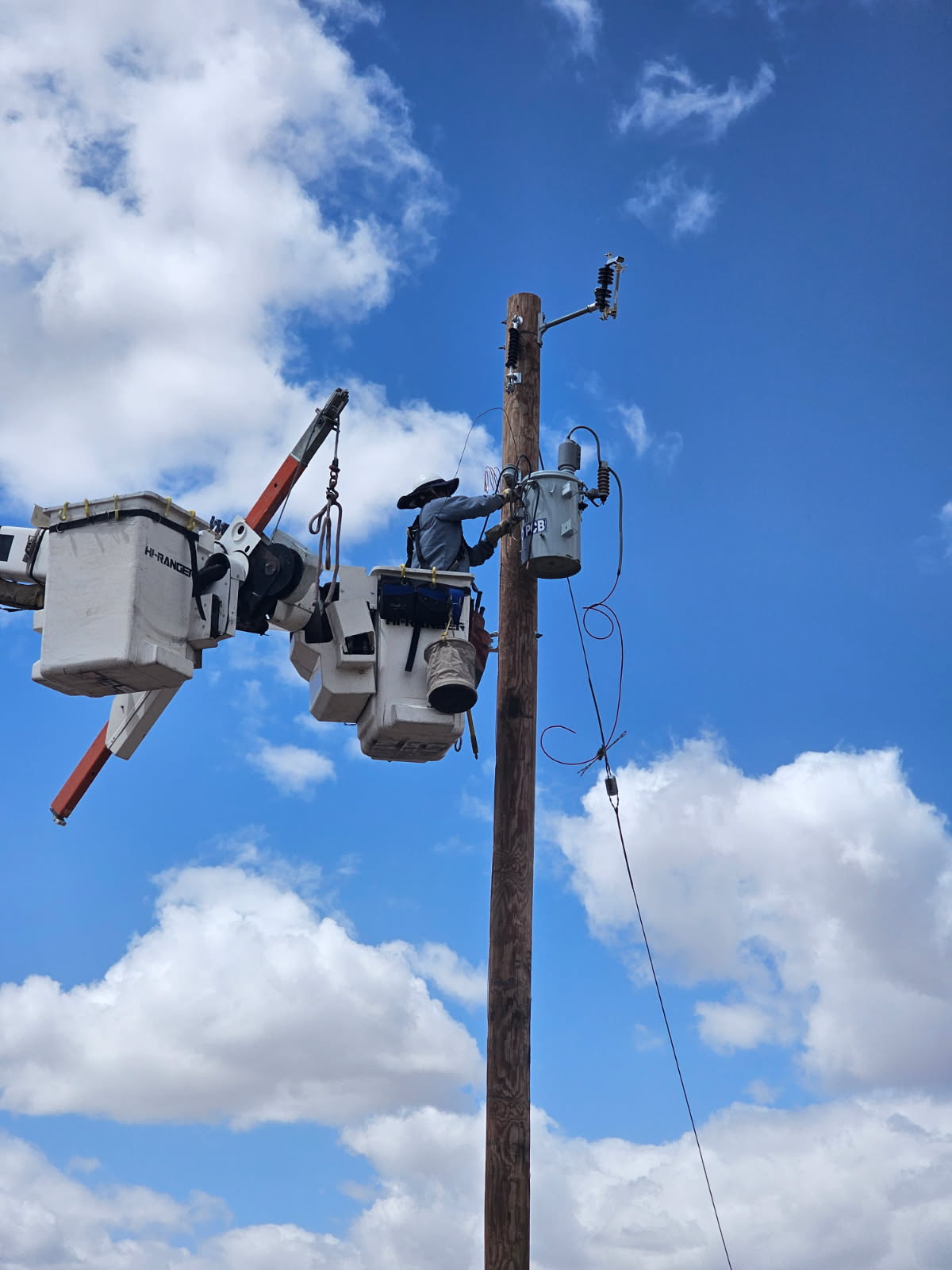Lineman on the Navajo Nation