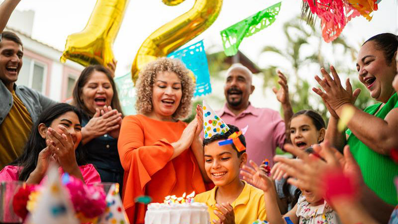 Birthday celebration with family