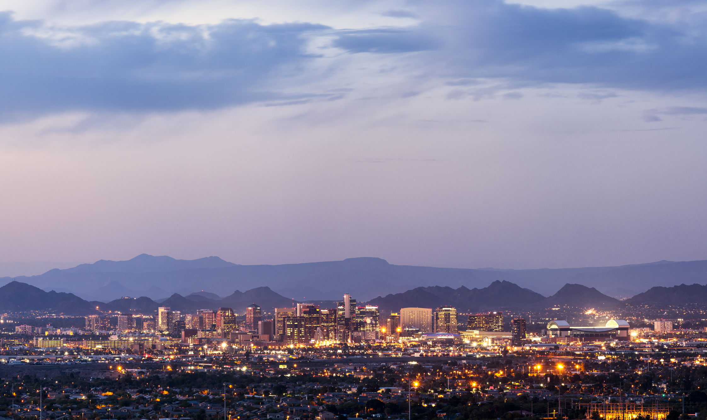 skyline view of downtown Phoenix 