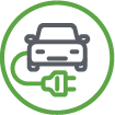 Electric vehicle icon