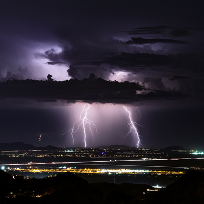 Lightning over Phoenix