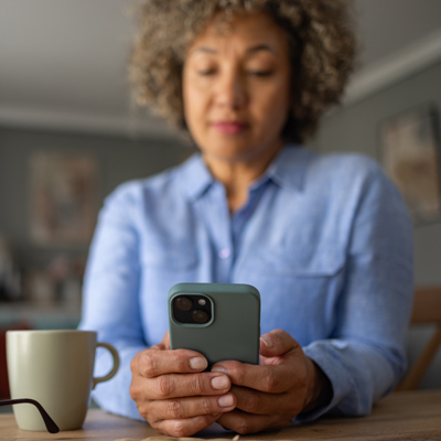 Woman on mobile phone