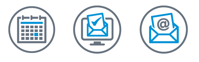 Icons for Preferred Due Date, Paperless Billing and Alerts