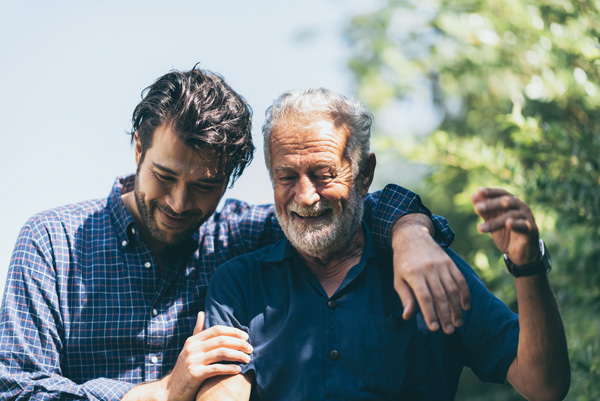 Father and older son