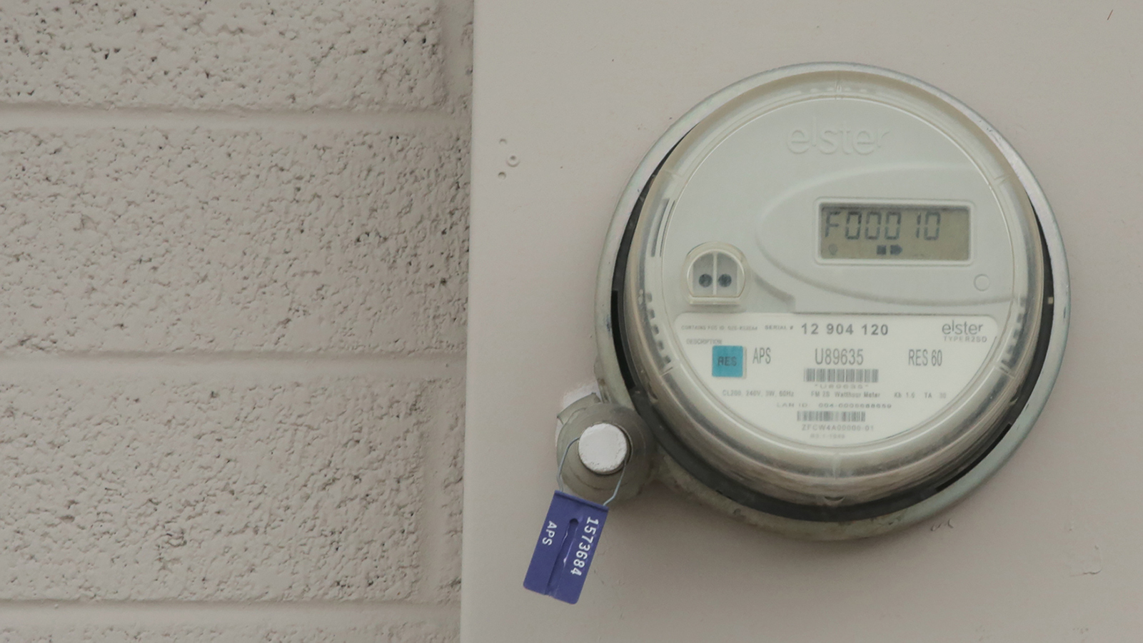 Standard residential meter.