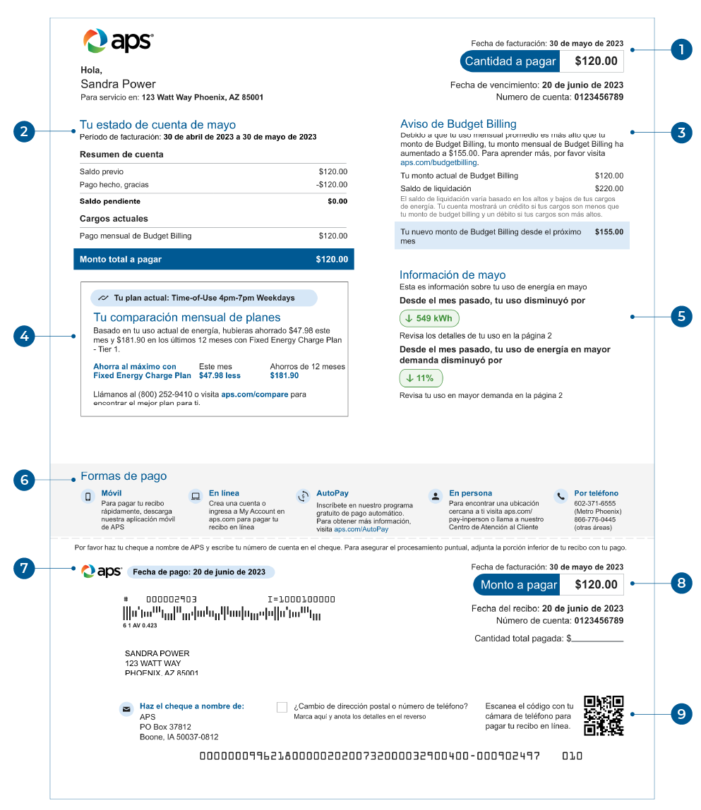 Budget Billing Página 1