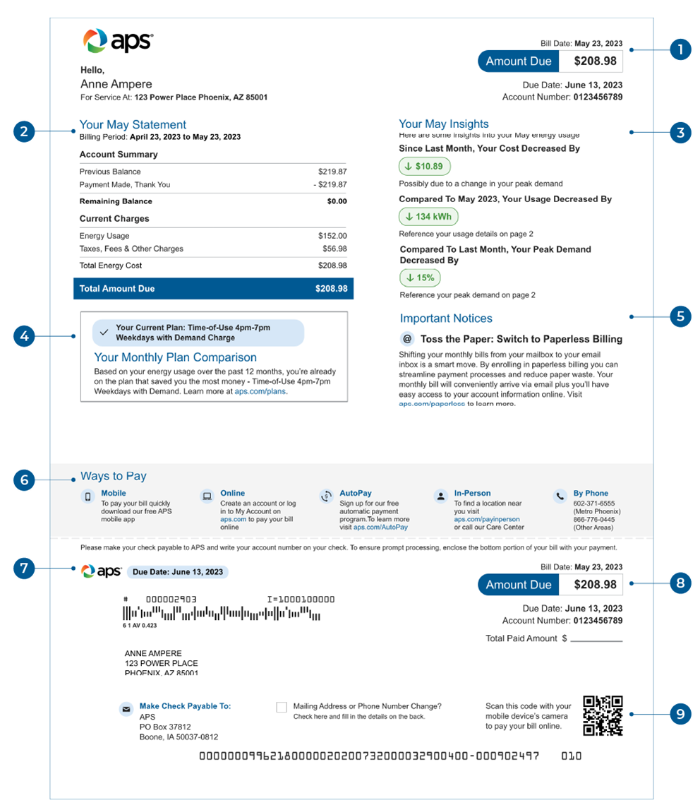 TOU 4-7 Weekdays with Demandbill page 1