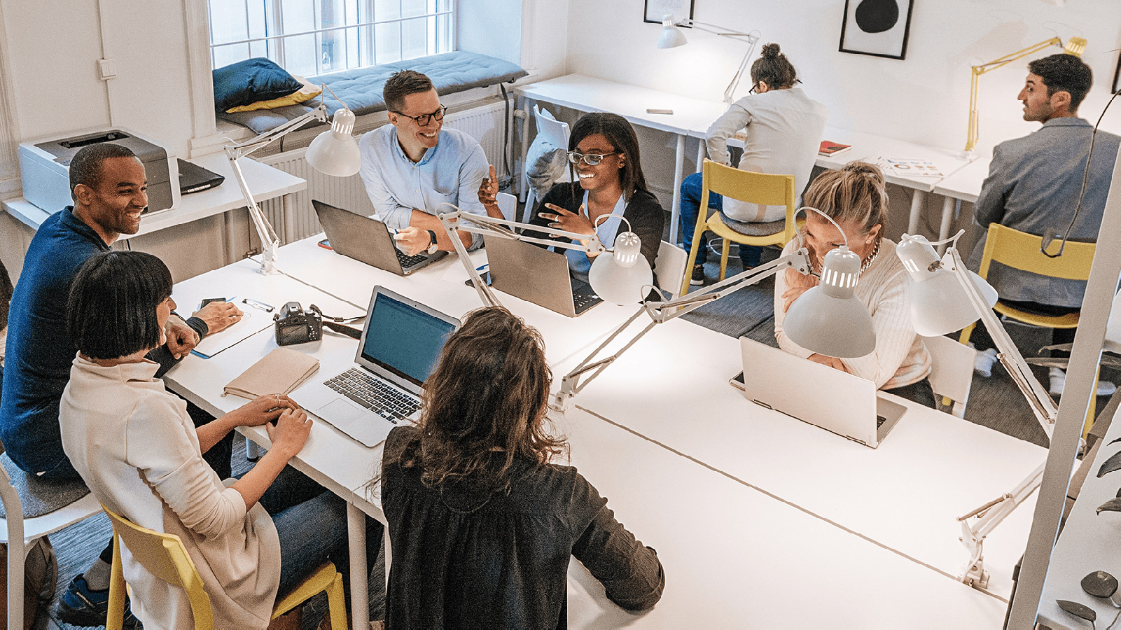 Team meeting in a conference room