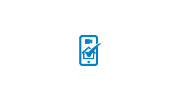 Icon of phone with home as a checkbox.