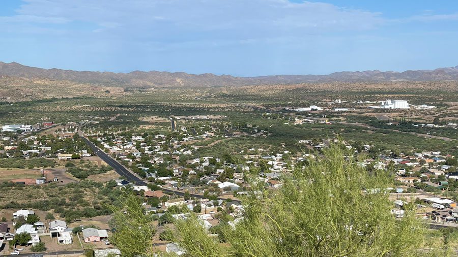 Aerial photo of Superior, AZ